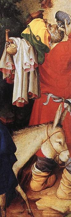 BROEDERLAM, Melchior The Flight into Egypt (detail) dsf oil painting picture